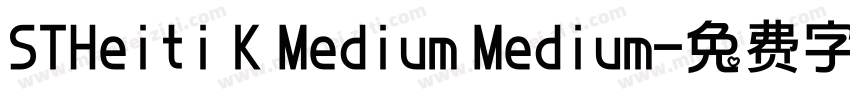 STHeiti K Medium Medium字体转换